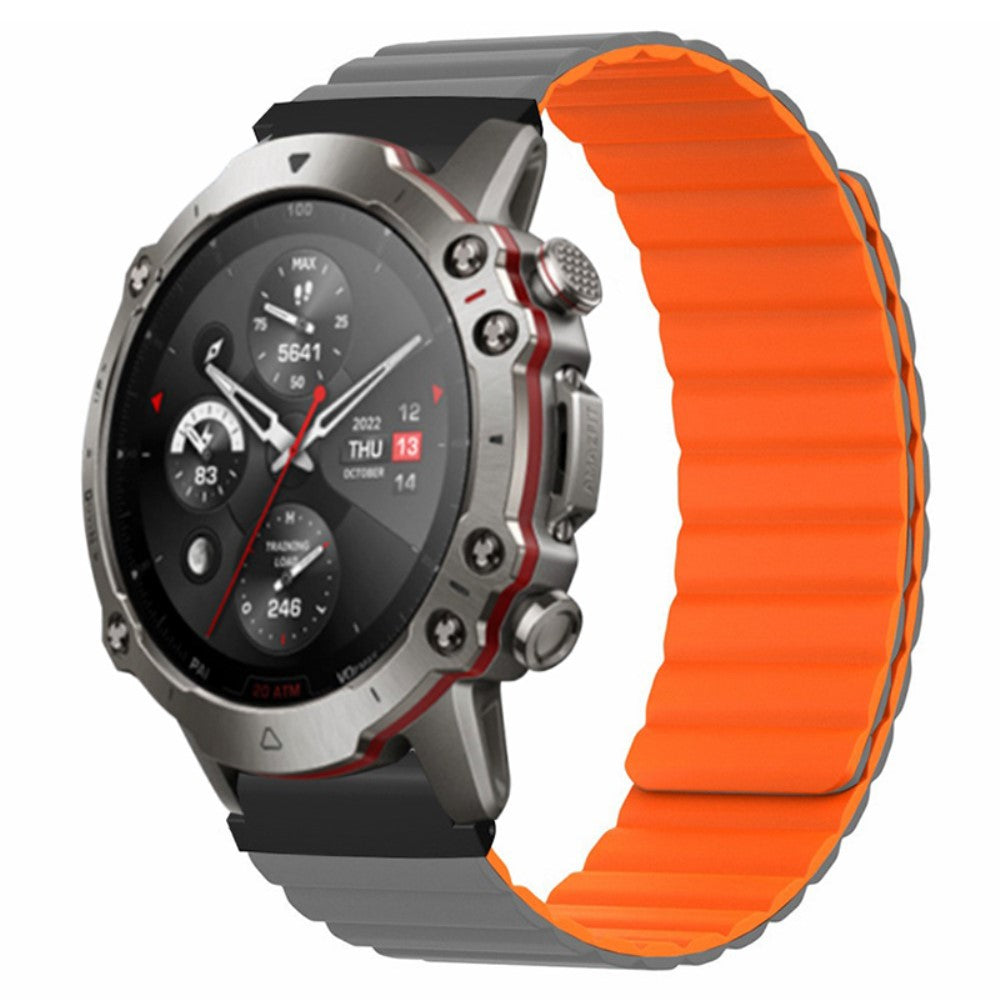 Fed Silikone Universal Rem passer til Smartwatch - Orange#serie_7