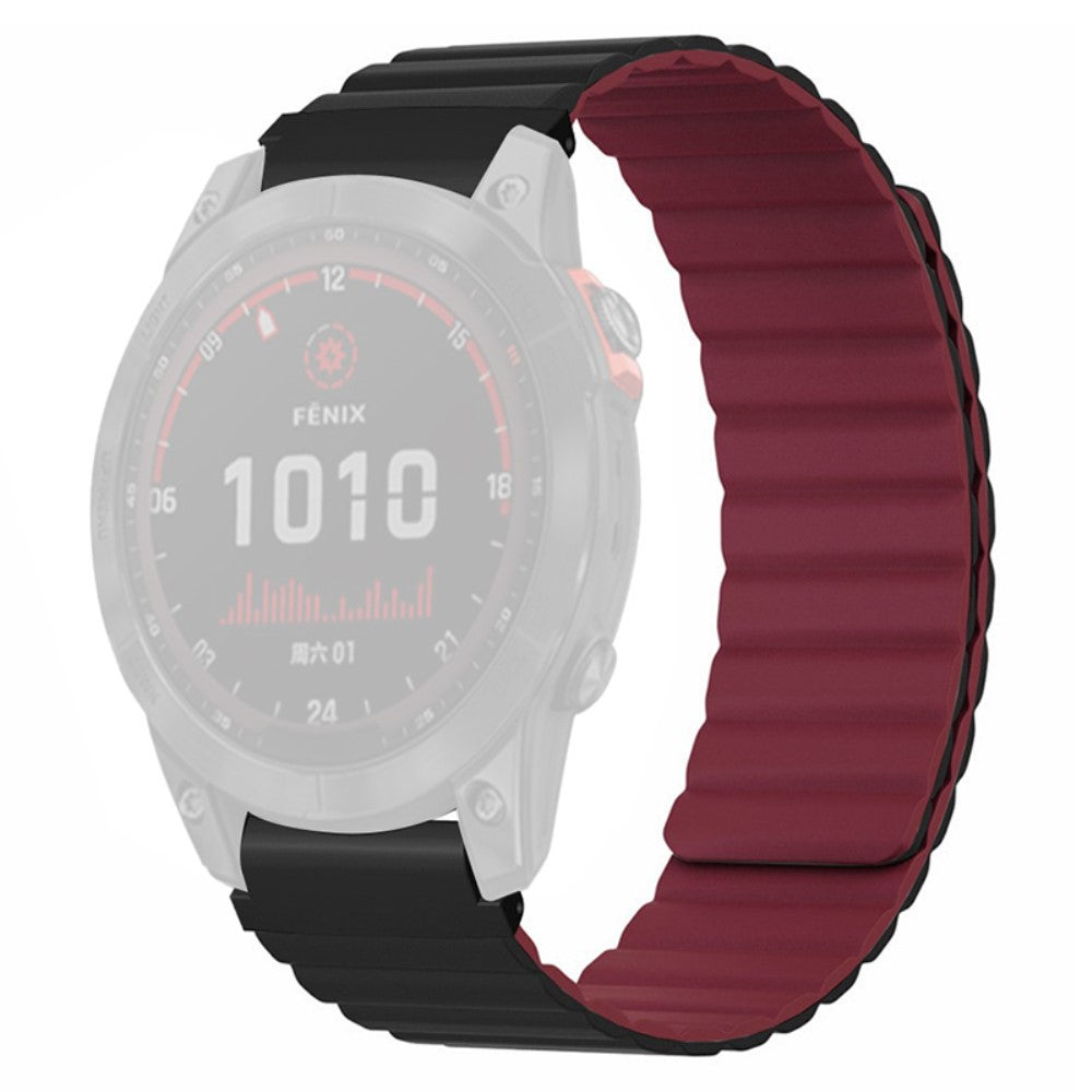 Rigtigt Fantastisk Silikone Universal Rem passer til Garmin Smartwatch - Rød#serie_1