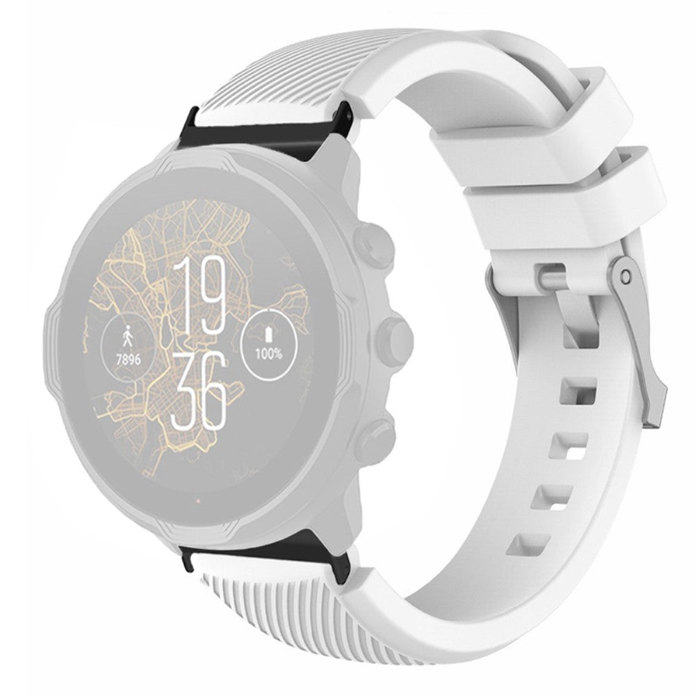 Meget Kønt Silikone Universal Rem passer til Smartwatch - Hvid#serie_1