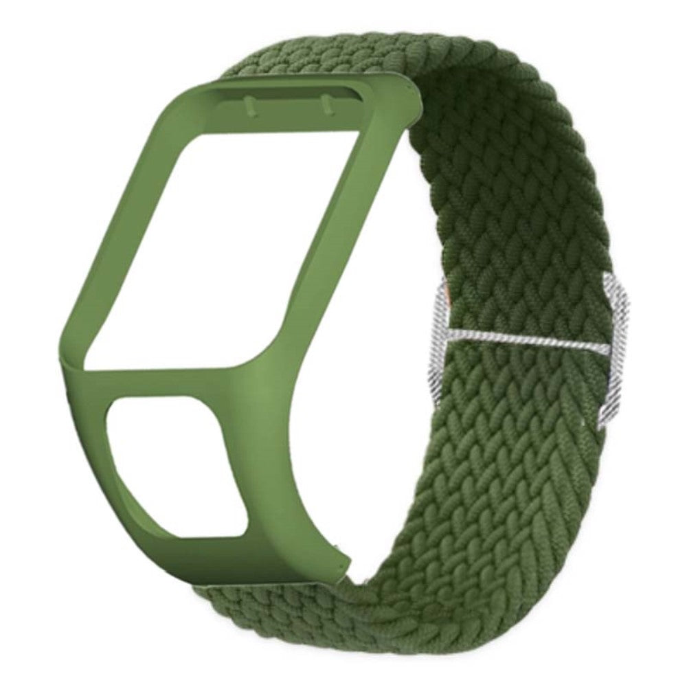 Meget Godt Nylon Universal Rem passer til Tomtom Smartwatch - Grøn#serie_10