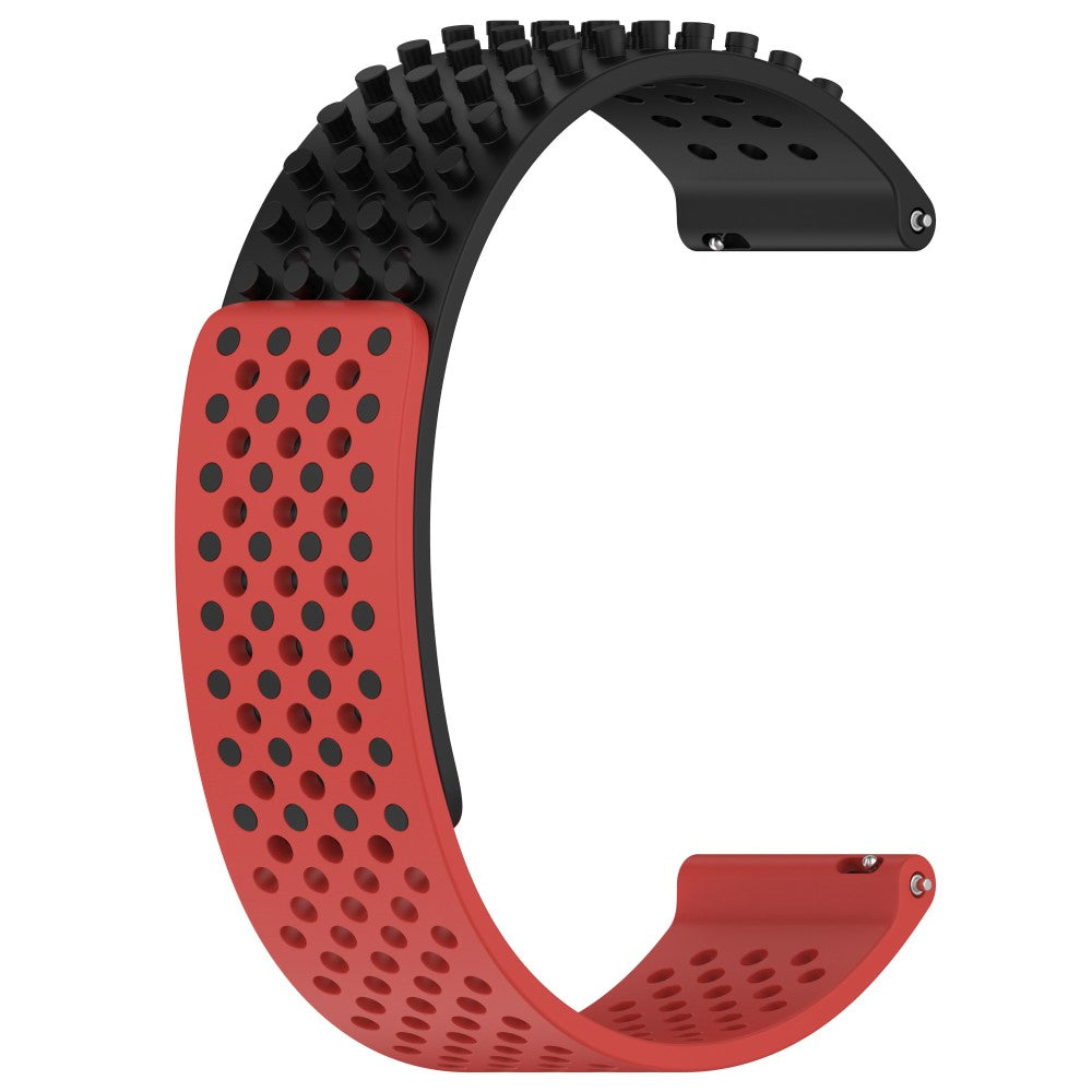 Rigtigt Nydelig Silikone Universal Rem passer til Smartwatch - Rød#serie_8