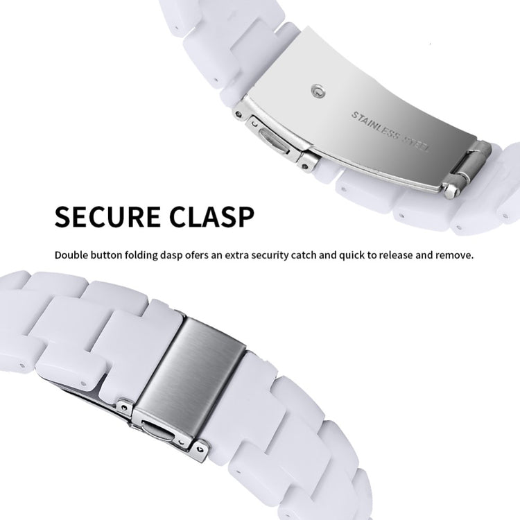 Mega Fantastisk Silikone Universal Rem passer til Huawei Smartwatch - Hvid#serie_2