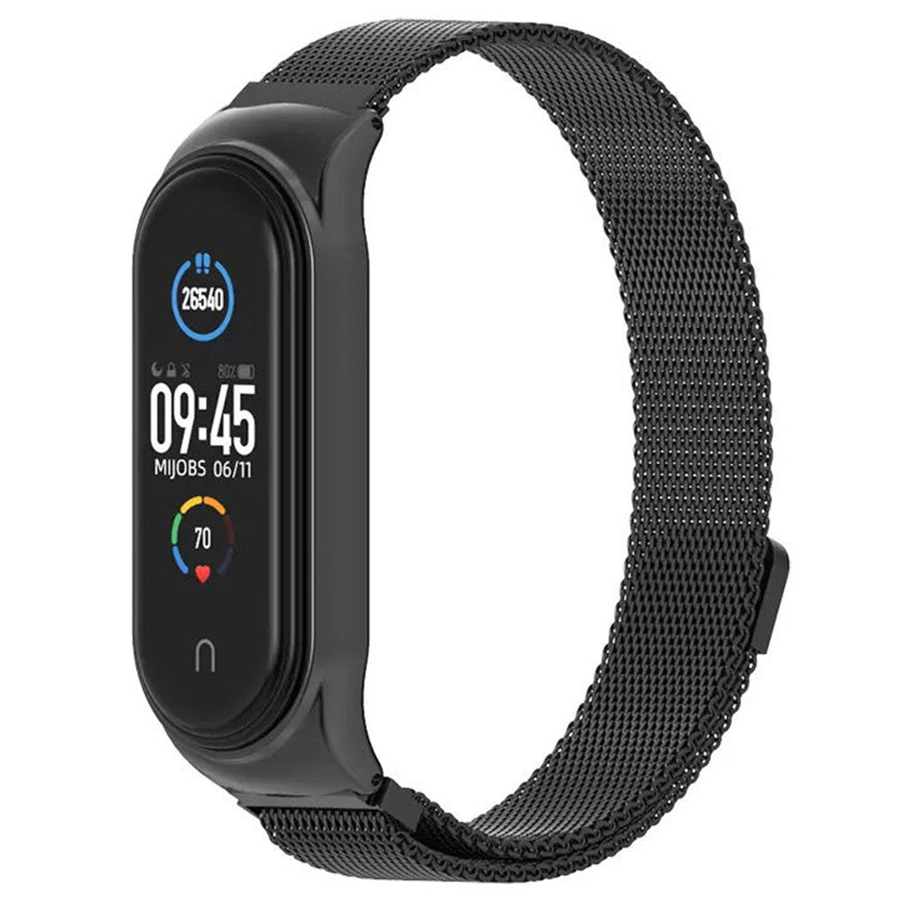 Godt Metal Rem passer til Xiaomi Smart Band 8 - Sort#serie_3