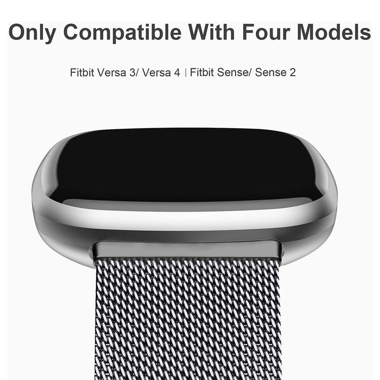 Supercool Metal Universal Rem passer til Fitbit Smartwatch - Sølv#serie_1