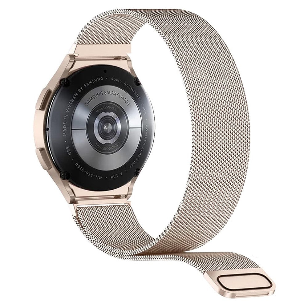 Mega Kønt Metal Universal Rem passer til Samsung Smartwatch - Hvid#serie_6