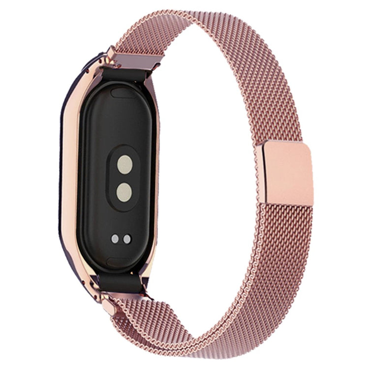 Metal Universal Rem passer til Xiaomi Mi Band 5 / Xiaomi Mi Smart Band 6 - Pink#serie_5