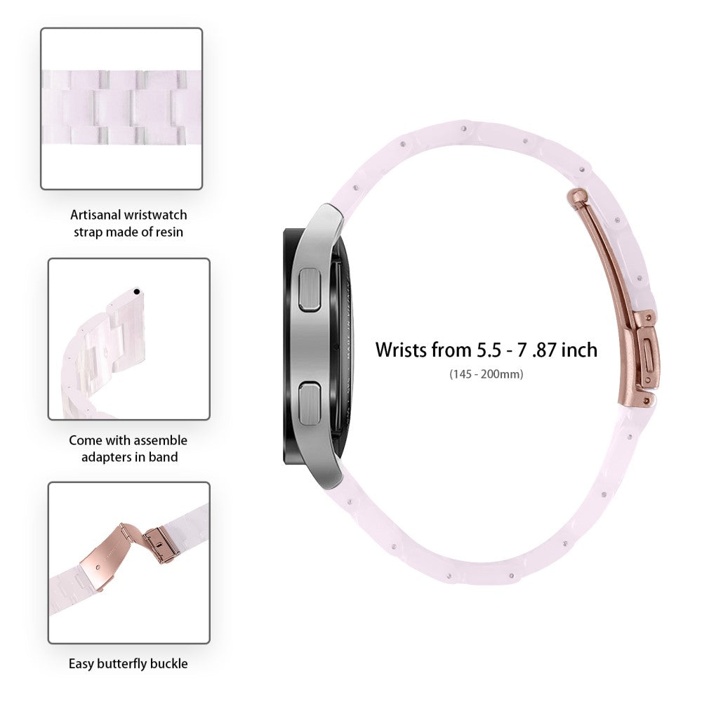 Stilren Silikone Universal Rem passer til Huawei Smartwatch - Pink#serie_2