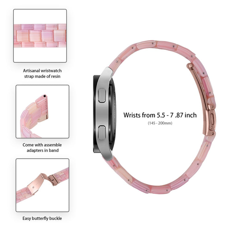 Stilren Silikone Universal Rem passer til Huawei Smartwatch - Pink#serie_12