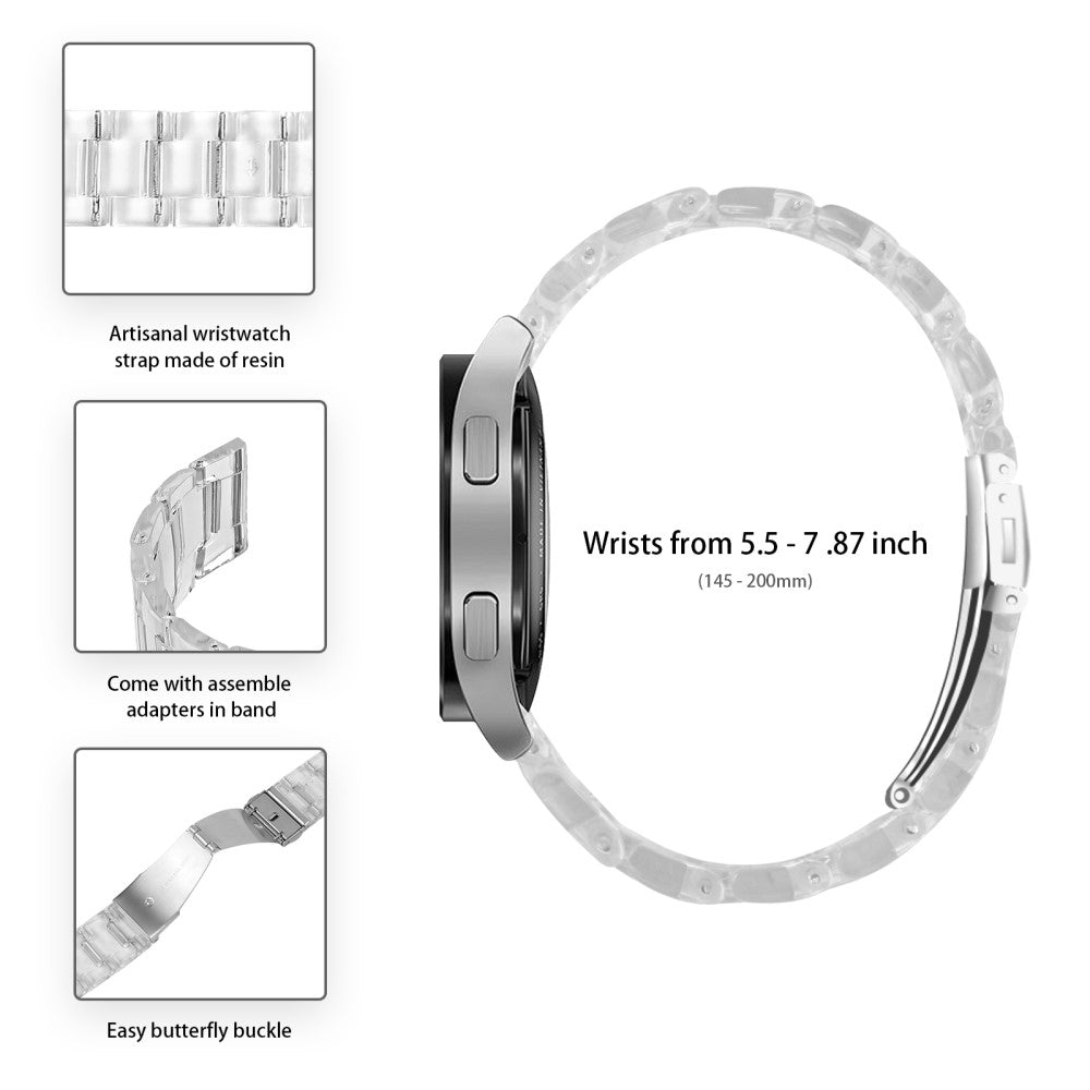 Stilren Silikone Universal Rem passer til Huawei Smartwatch - Gennemsigtig#serie_15
