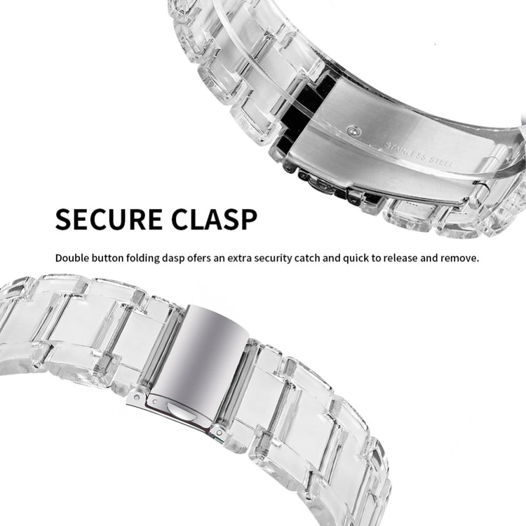 Stilren Silikone Universal Rem passer til Huawei Smartwatch - Gennemsigtig#serie_15