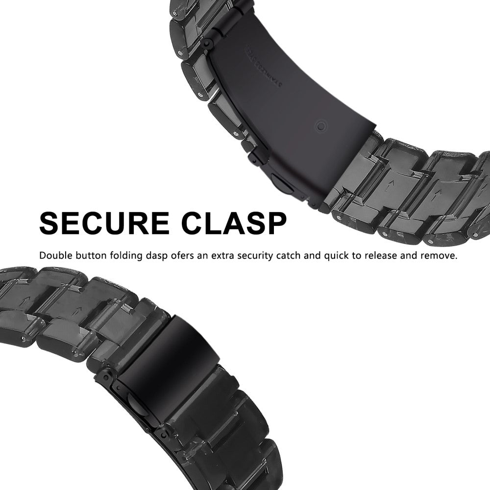 Stilren Silikone Universal Rem passer til Huawei Smartwatch - Sort#serie_16