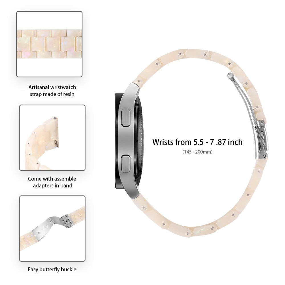 Stilren Silikone Universal Rem passer til Huawei Smartwatch - Hvid#serie_21