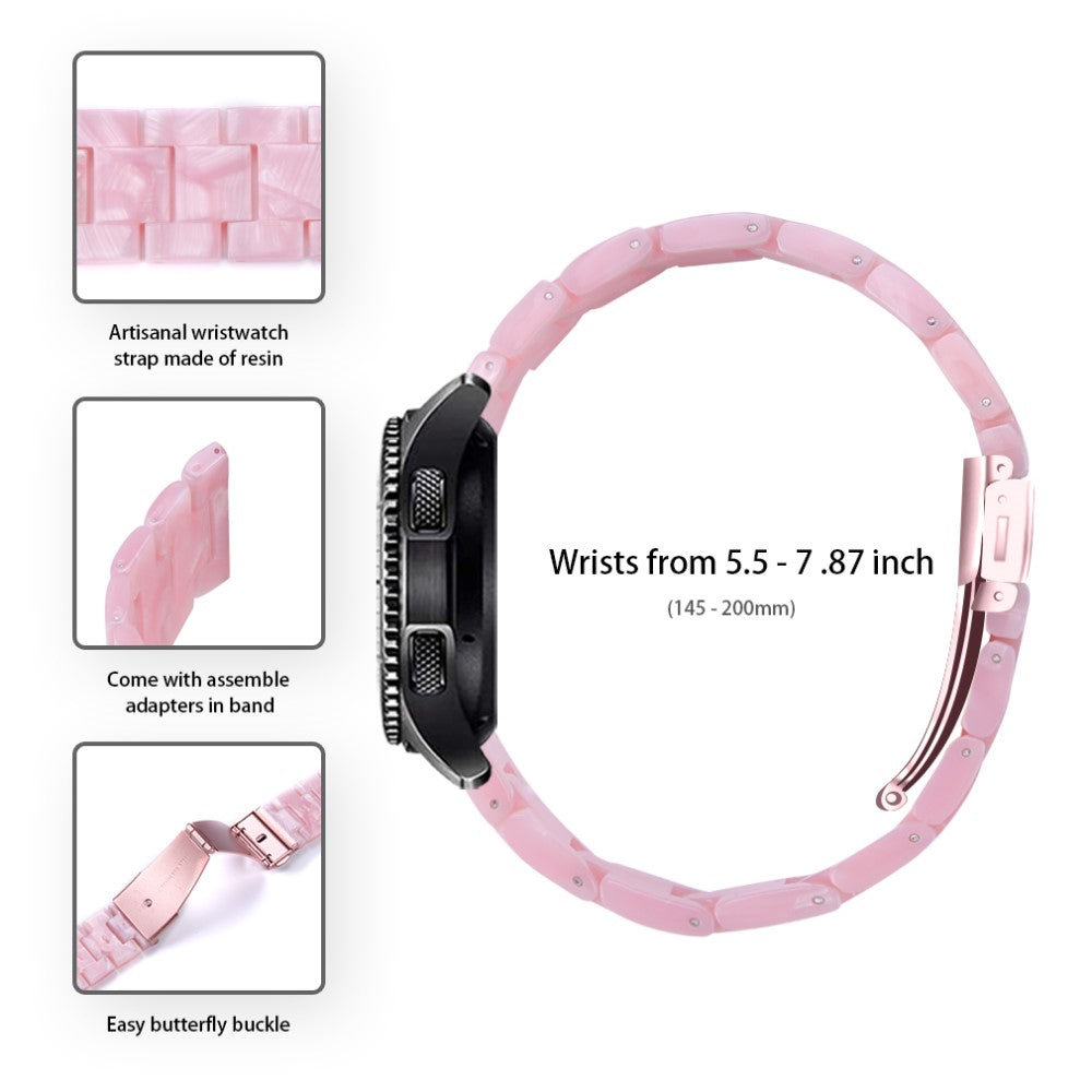 Stilren Silikone Universal Rem passer til Huawei Smartwatch - Pink#serie_23