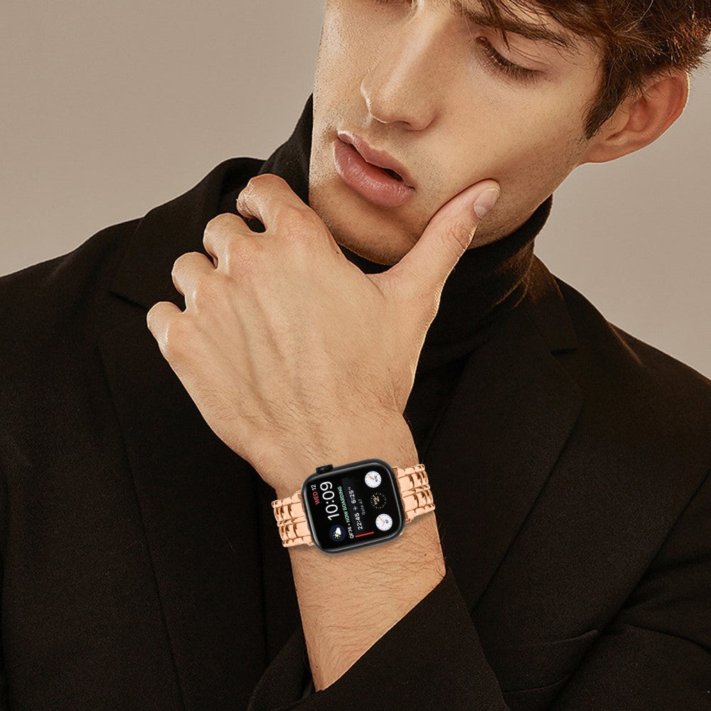 Vildt Hårdfør Metal Universal Rem passer til Apple Smartwatch - Pink#serie_3