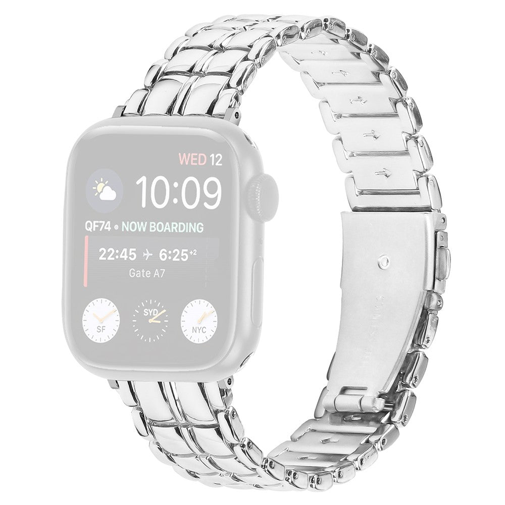 Vildt Hårdfør Metal Universal Rem passer til Apple Smartwatch - Sølv#serie_4