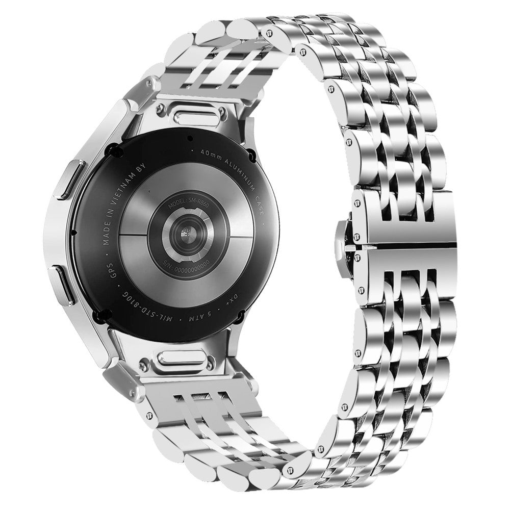 Vildt Flot Metal Universal Rem passer til Samsung Smartwatch - Sølv#serie_178