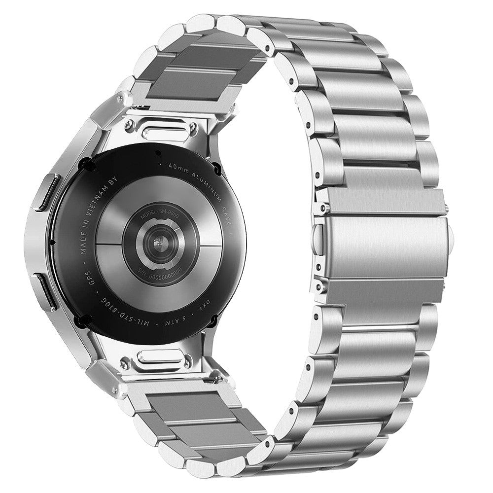 Rigtigt Sejt Metal Universal Rem passer til Samsung Smartwatch - Sølv#serie_184