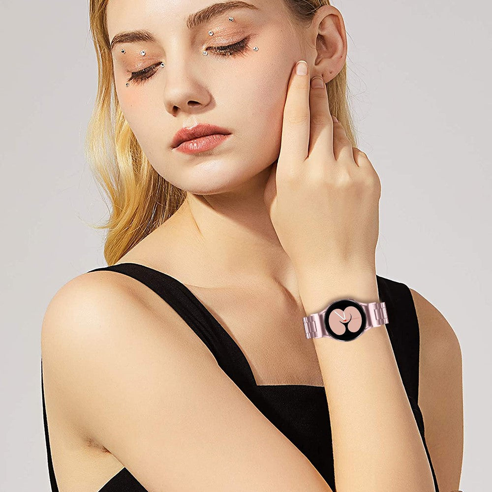 Helt Vildt Holdbart Metal Universal Rem passer til Samsung Smartwatch - Pink#serie_5