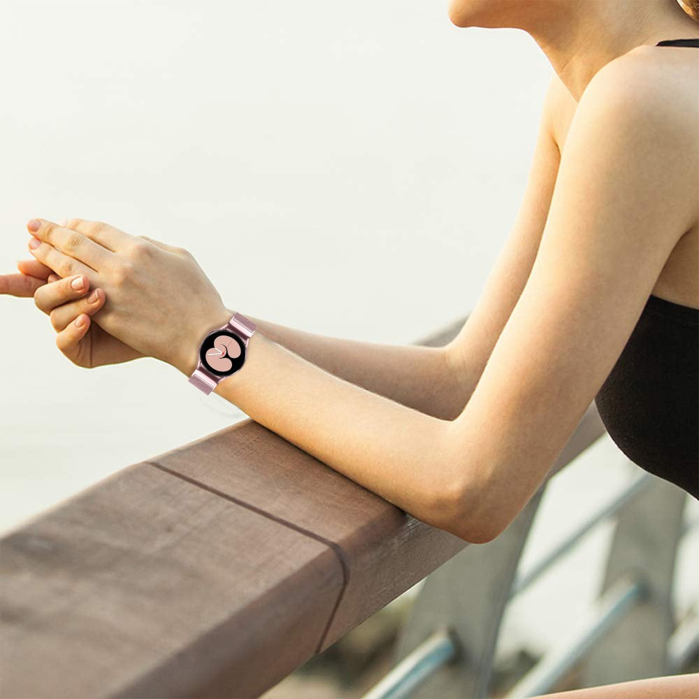 Vildt Nydelig Metal Universal Rem passer til Samsung Smartwatch - Pink#serie_3