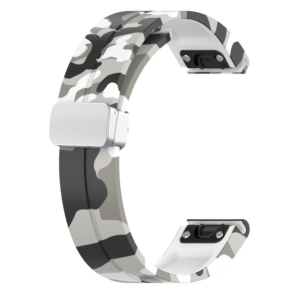 Super Kønt Silikone Universal Rem passer til Garmin Smartwatch - Hvid#serie_1