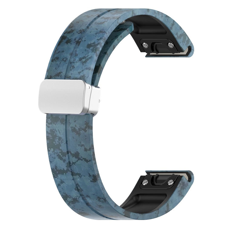 Super Kønt Silikone Universal Rem passer til Garmin Smartwatch - Blå#serie_2