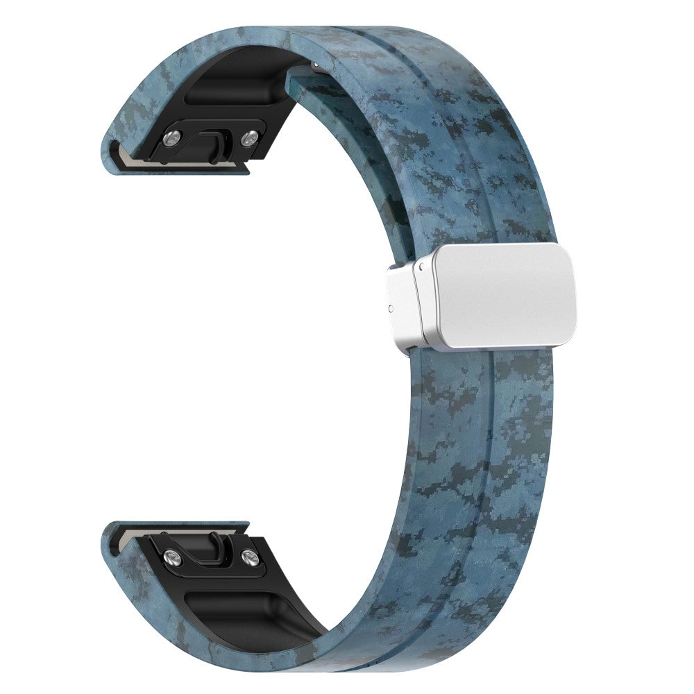 Super Kønt Silikone Universal Rem passer til Garmin Smartwatch - Blå#serie_2