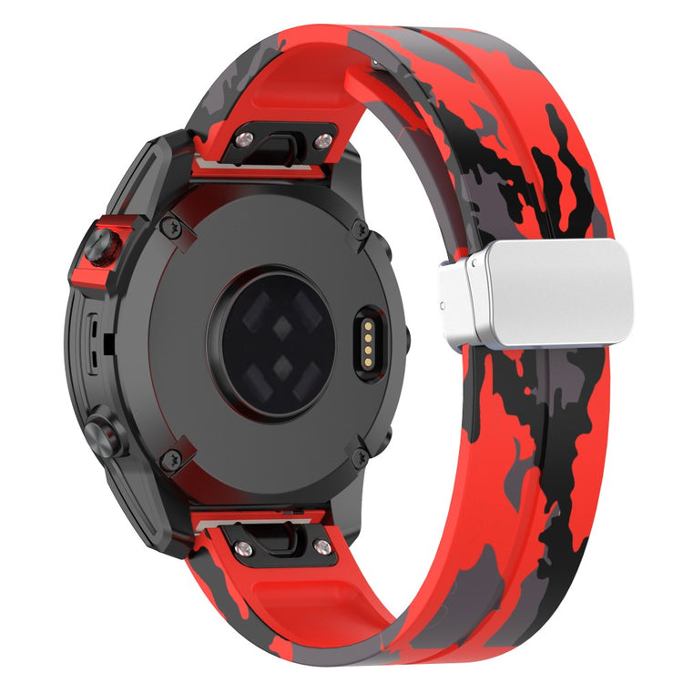 Super Kønt Silikone Universal Rem passer til Garmin Smartwatch - Rød#serie_3
