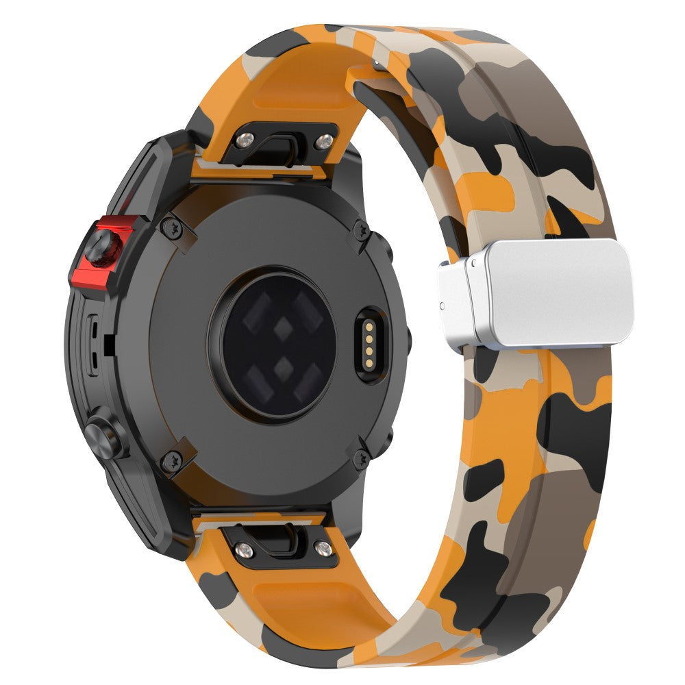 Super Kønt Silikone Universal Rem passer til Garmin Smartwatch - Gul#serie_4