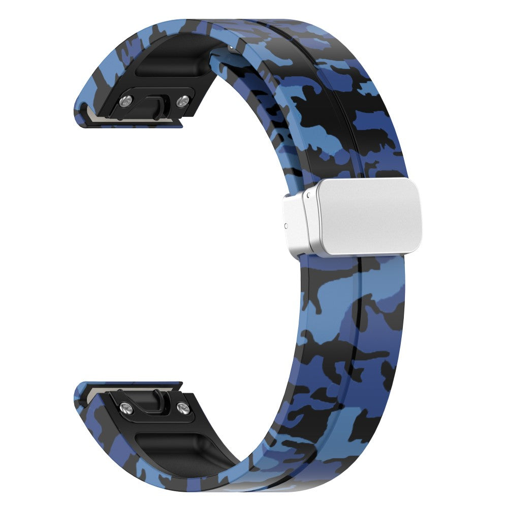 Super Kønt Silikone Universal Rem passer til Garmin Smartwatch - Blå#serie_7