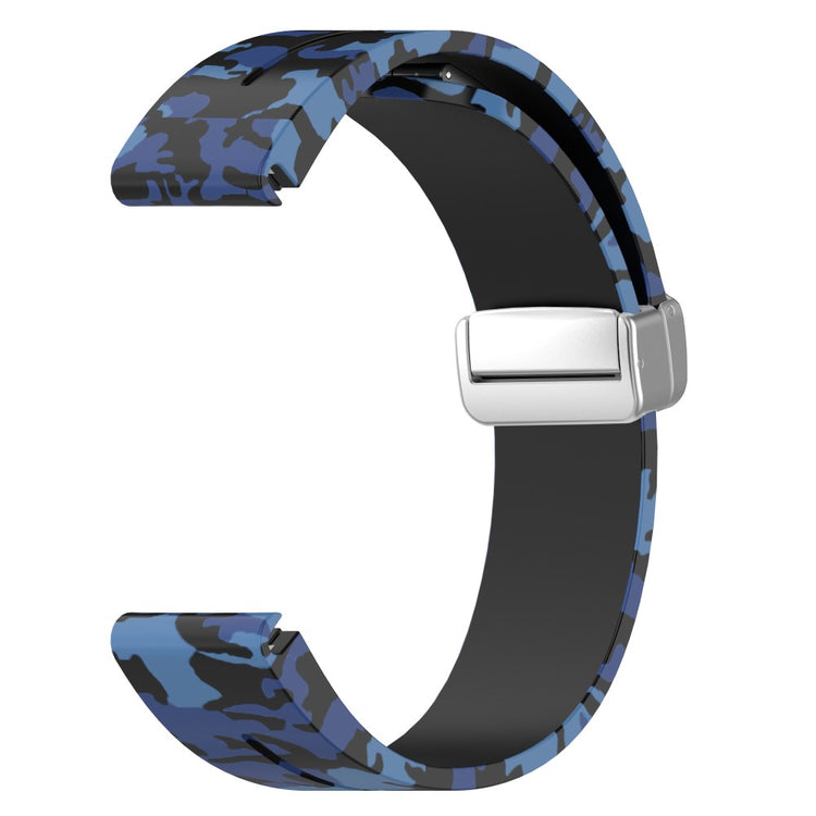 Super Kønt Silikone Universal Rem passer til Garmin Smartwatch - Blå#serie_7