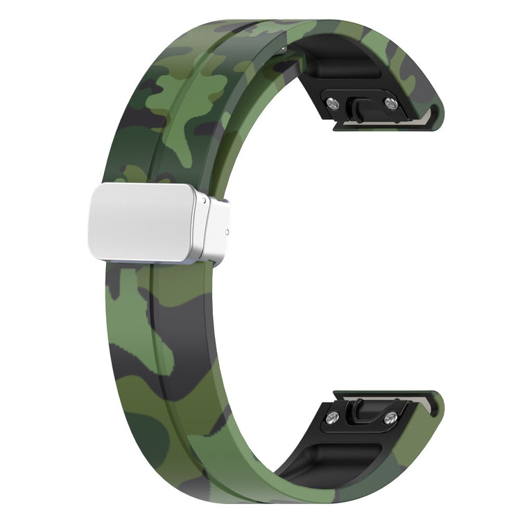 Super Kønt Silikone Universal Rem passer til Garmin Smartwatch - Grøn#serie_8