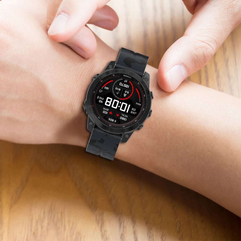 Vildt Sejt Silikone Universal Rem passer til Smartwatch - Blå#serie_8