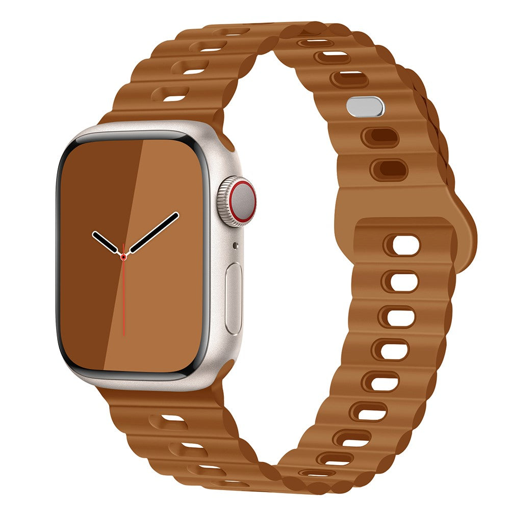 Mega Cool Silikone Universal Rem passer til Apple Smartwatch - Brun#serie_1