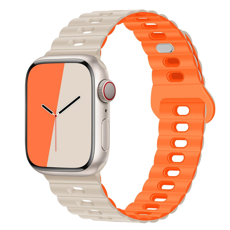 Mega Cool Silikone Universal Rem passer til Apple Smartwatch - Orange#serie_5