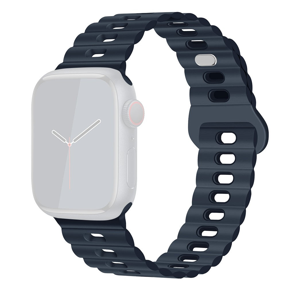 Mega Cool Silikone Universal Rem passer til Apple Smartwatch - Blå#serie_6