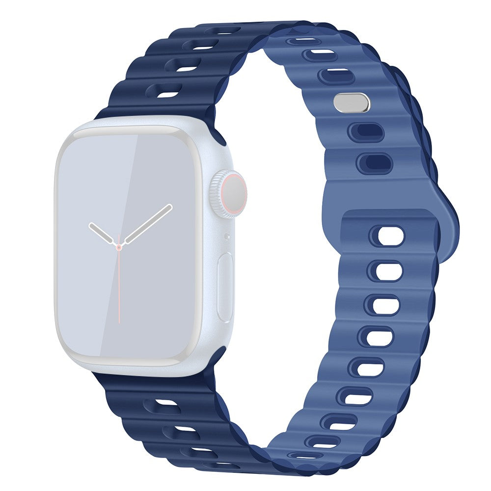 Mega Cool Silikone Universal Rem passer til Apple Smartwatch - Blå#serie_8