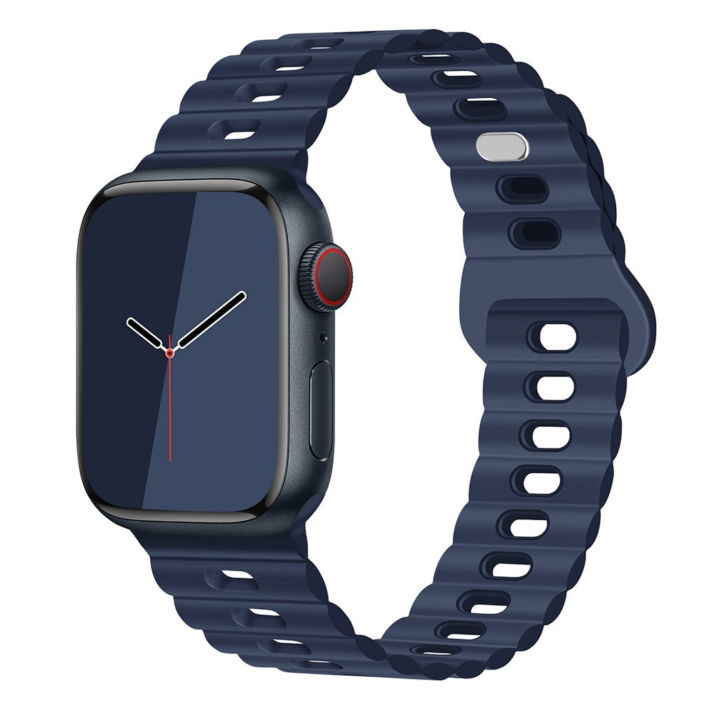 Mega Cool Silikone Universal Rem passer til Apple Smartwatch - Blå#serie_13