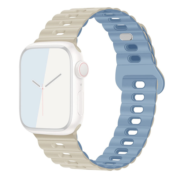 Mega Cool Silikone Universal Rem passer til Apple Smartwatch - Blå#serie_14