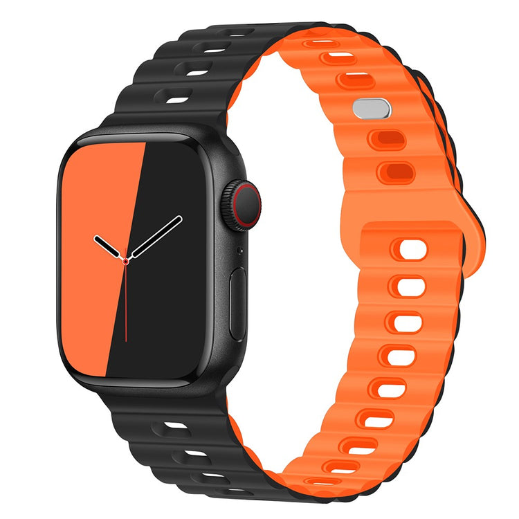 Mega Cool Silikone Universal Rem passer til Apple Smartwatch - Orange#serie_15