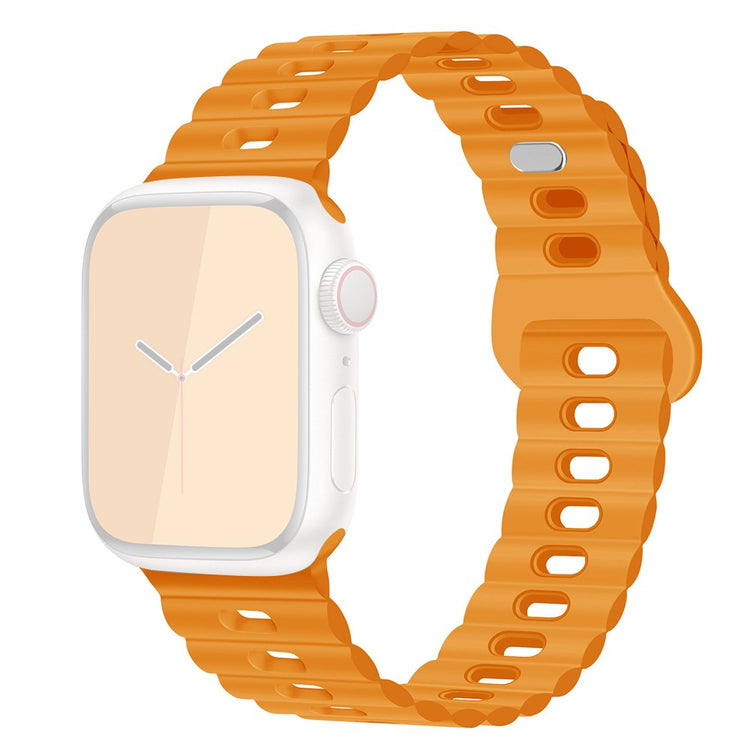 Mega Cool Silikone Universal Rem passer til Apple Smartwatch - Orange#serie_19