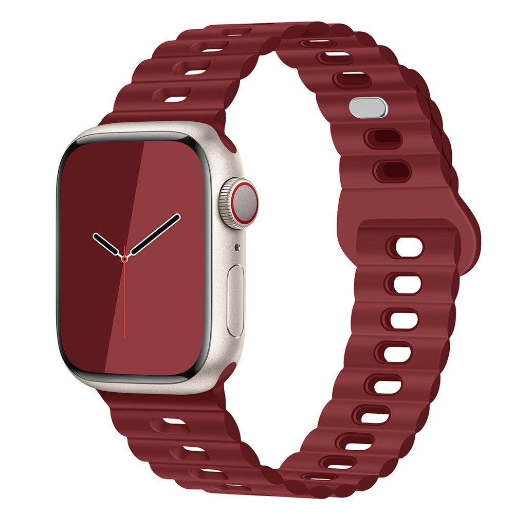 Mega Cool Silikone Universal Rem passer til Apple Smartwatch - Rød#serie_21