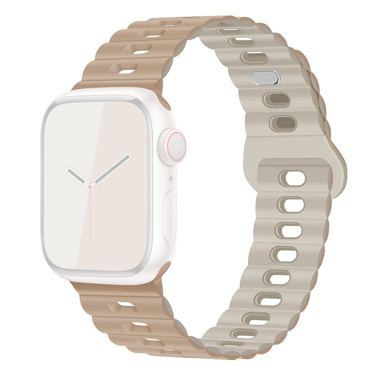 Mega Cool Silikone Universal Rem passer til Apple Smartwatch - Hvid#serie_22