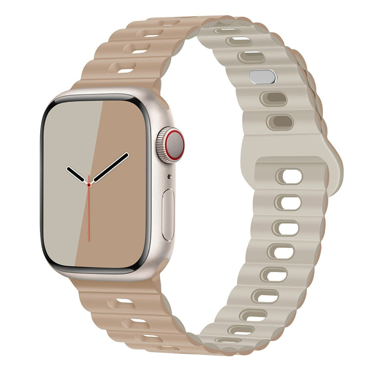 Mega Cool Silikone Universal Rem passer til Apple Smartwatch - Hvid#serie_22