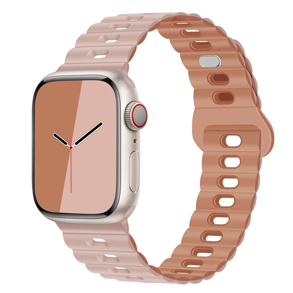 Mega Cool Silikone Universal Rem passer til Apple Smartwatch - Pink#serie_23