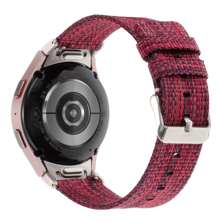 Helt Vildt Nydelig Nylon Universal Rem passer til Samsung Smartwatch - Rød#serie_2