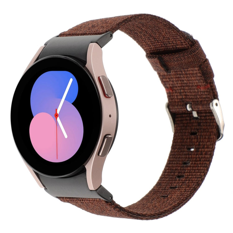 Helt Vildt Nydelig Nylon Universal Rem passer til Samsung Smartwatch - Brun#serie_3