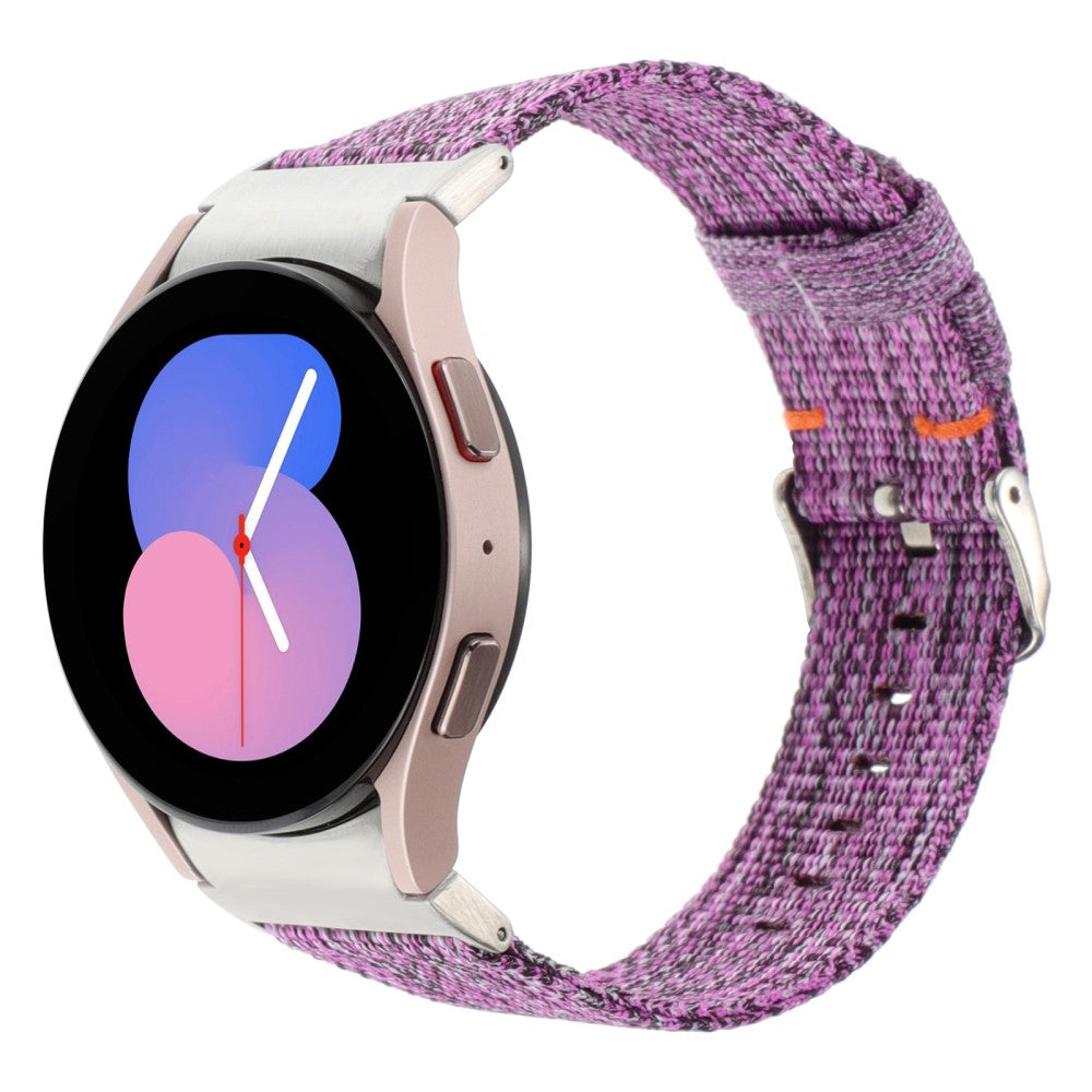 Helt Vildt Nydelig Nylon Universal Rem passer til Samsung Smartwatch - Lilla#serie_4