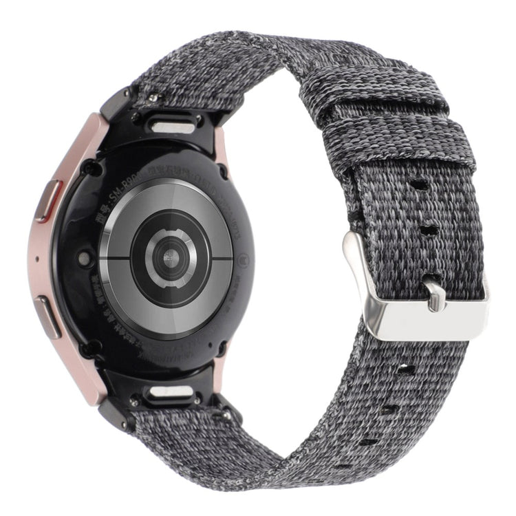 Helt Vildt Nydelig Nylon Universal Rem passer til Samsung Smartwatch - Sølv#serie_5