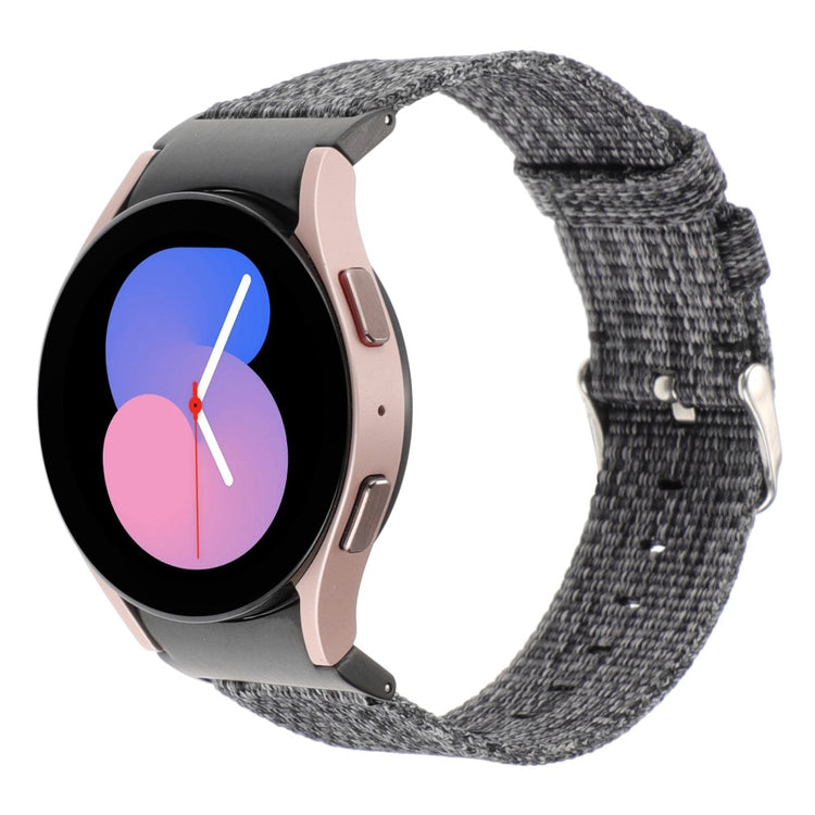 Helt Vildt Nydelig Nylon Universal Rem passer til Samsung Smartwatch - Sølv#serie_5