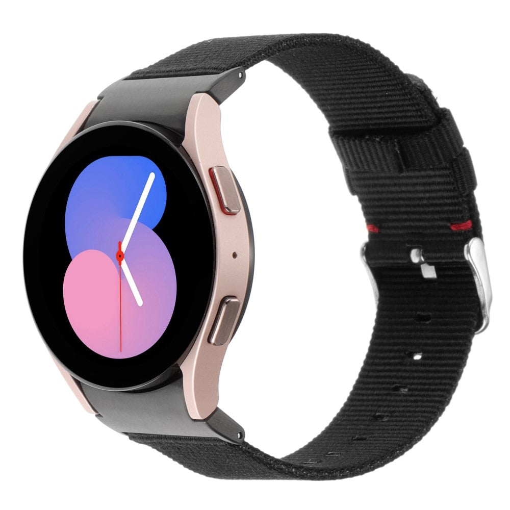 Helt Vildt Nydelig Nylon Universal Rem passer til Samsung Smartwatch - Sort#serie_7